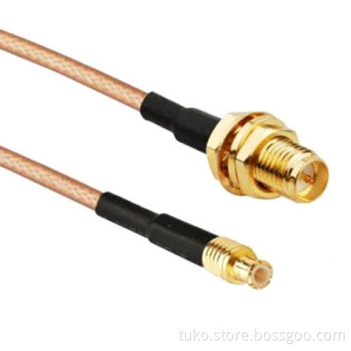 RF coxial cable assembly rp-SMA female to MCX